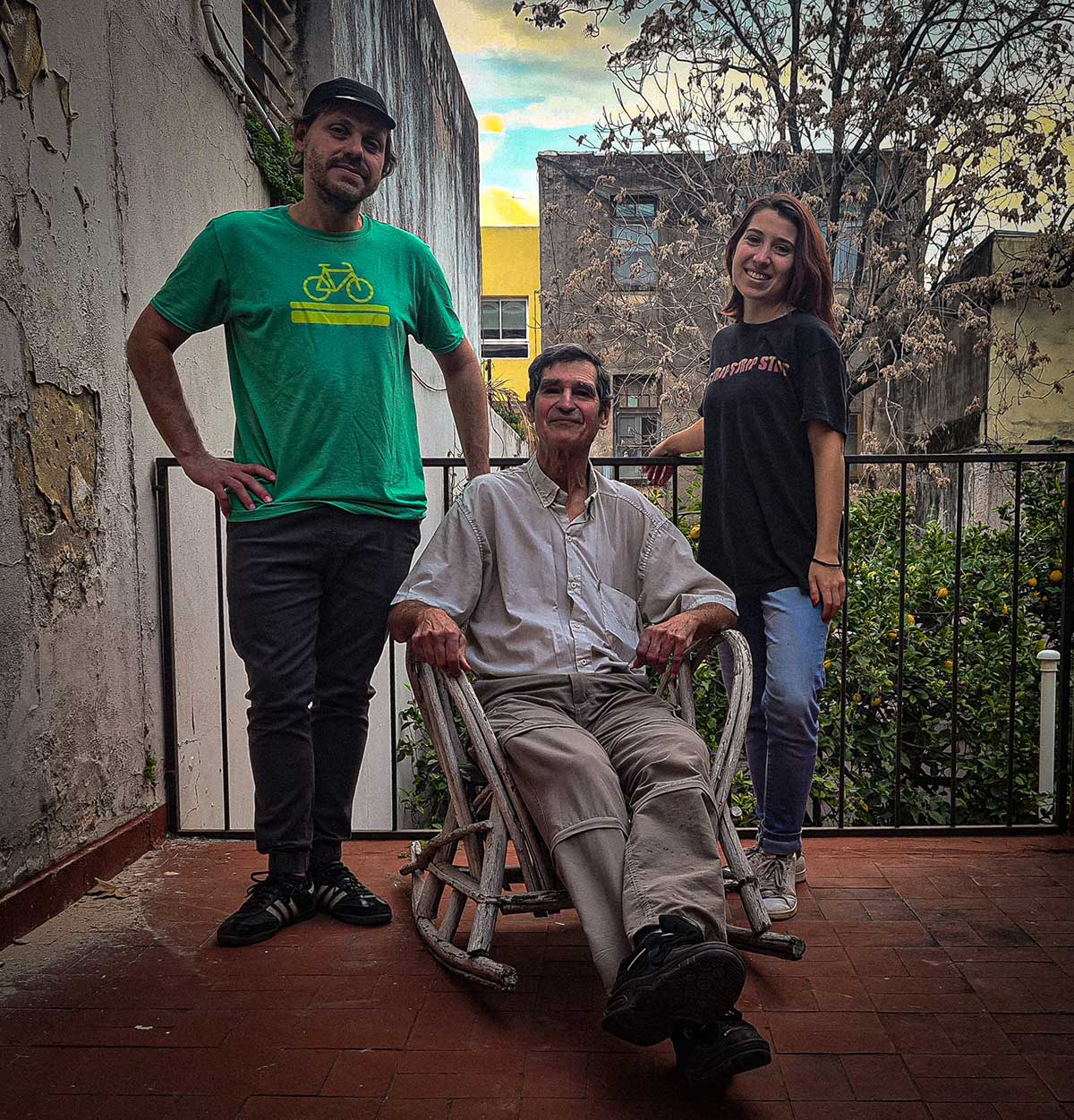 Leo Spinetto, Adrián Sánchez y Cani Dabusti