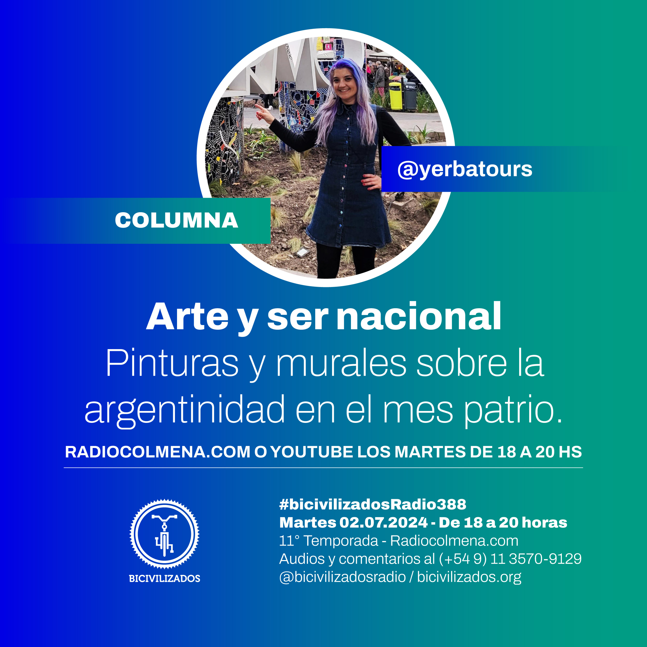 Arte y ser nacional Pinturas y murales sobre la argentinidad en el mes patrio.