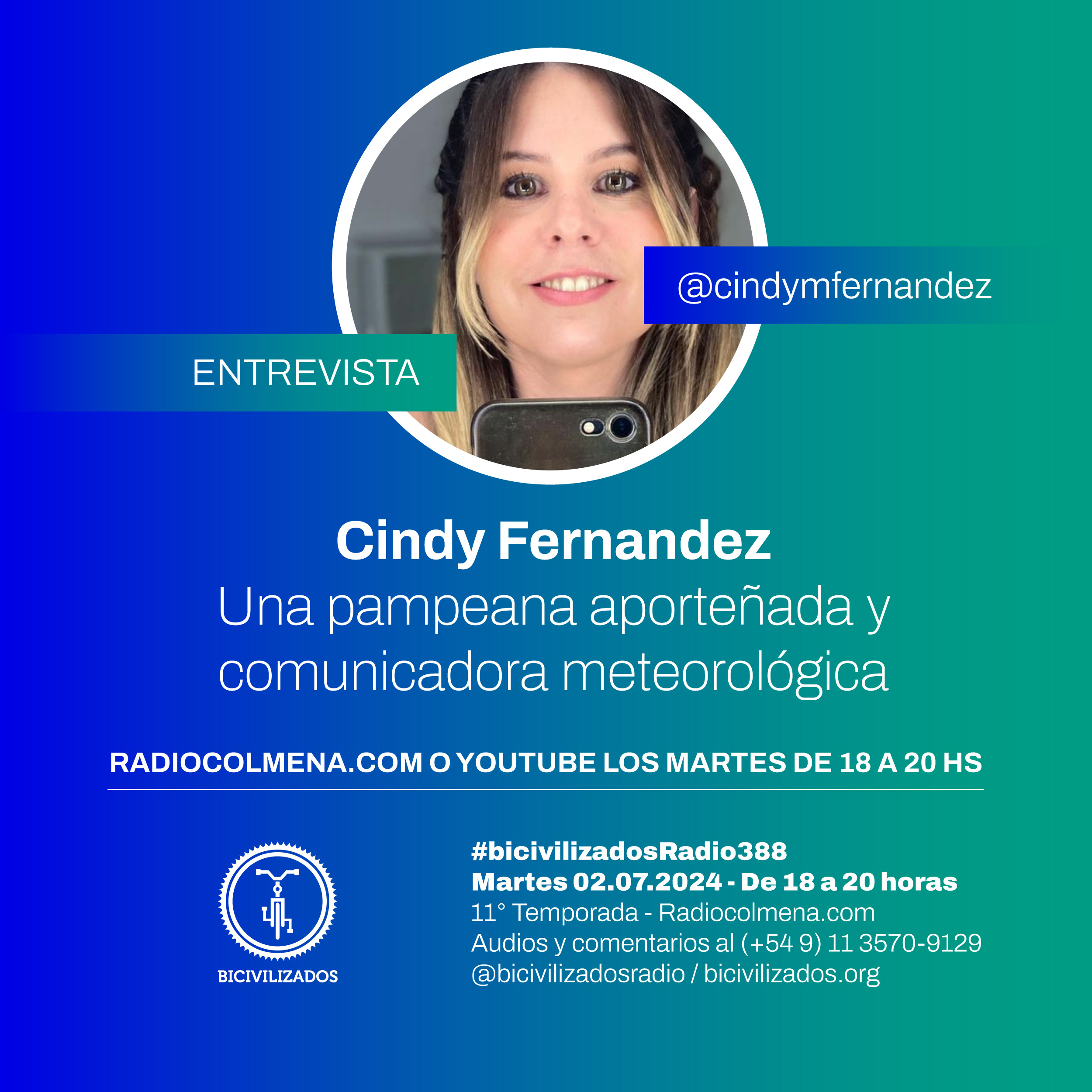 Cindy Fernández en Bicivilizados Radio 388