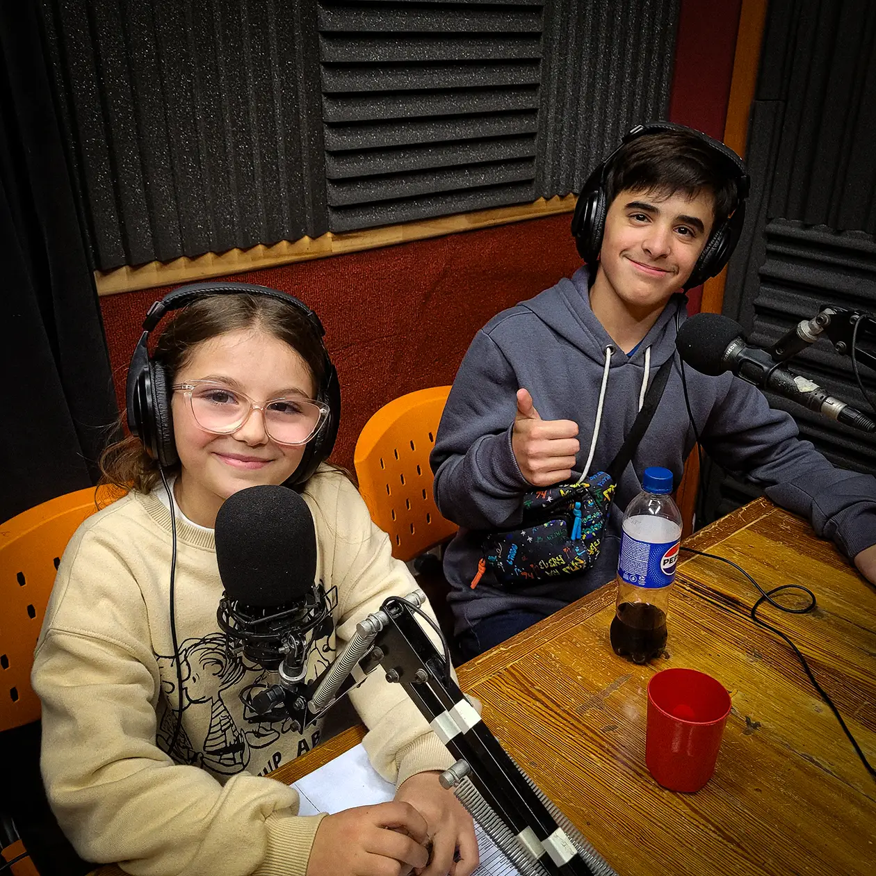 niños en la radio Bicivilizados Radio