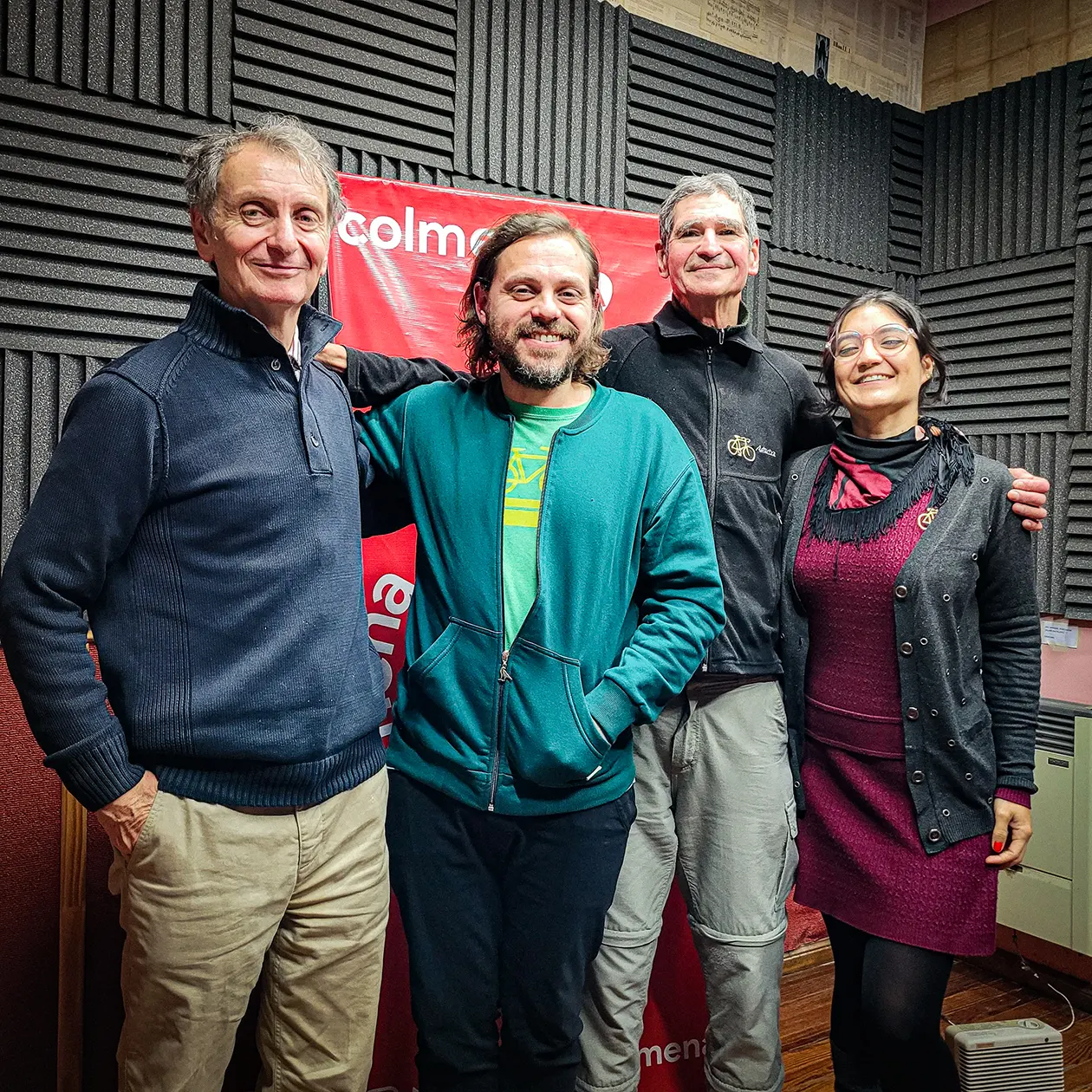 Andres Borthagaray, Leo Spinetto, Adrián Sánchez y Lorraine Krawczuk