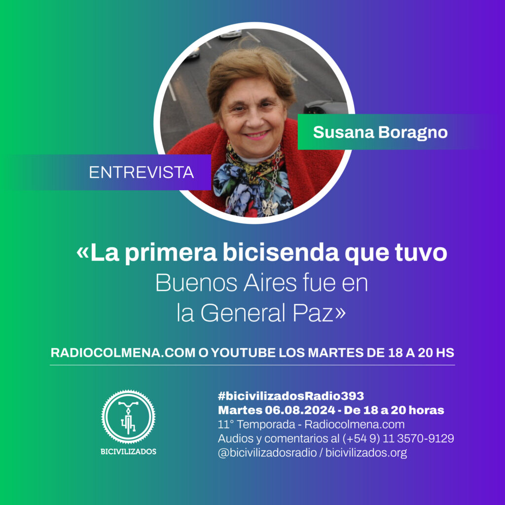 Susana Boragno en Bicivilizados Radio