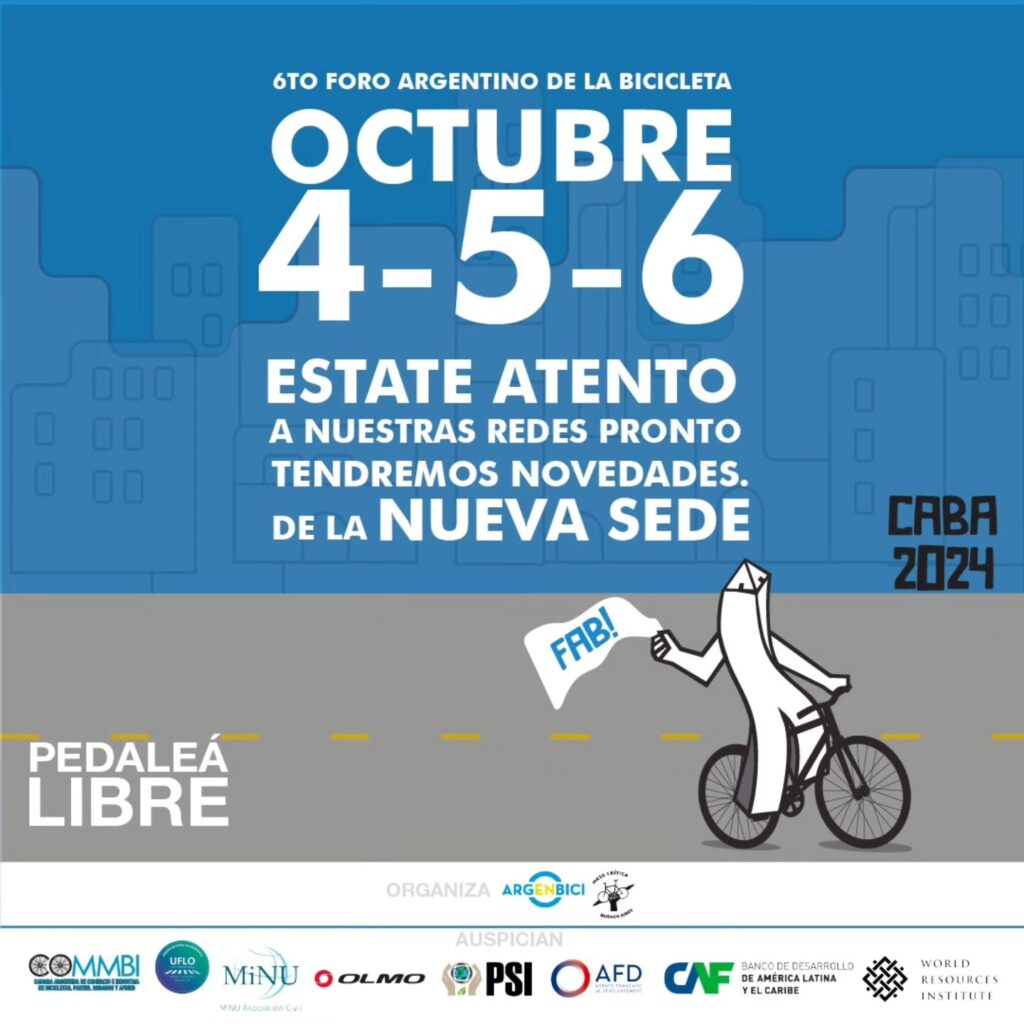 Foro Argentino de la bicicleta 4,5 y 6 de octubre