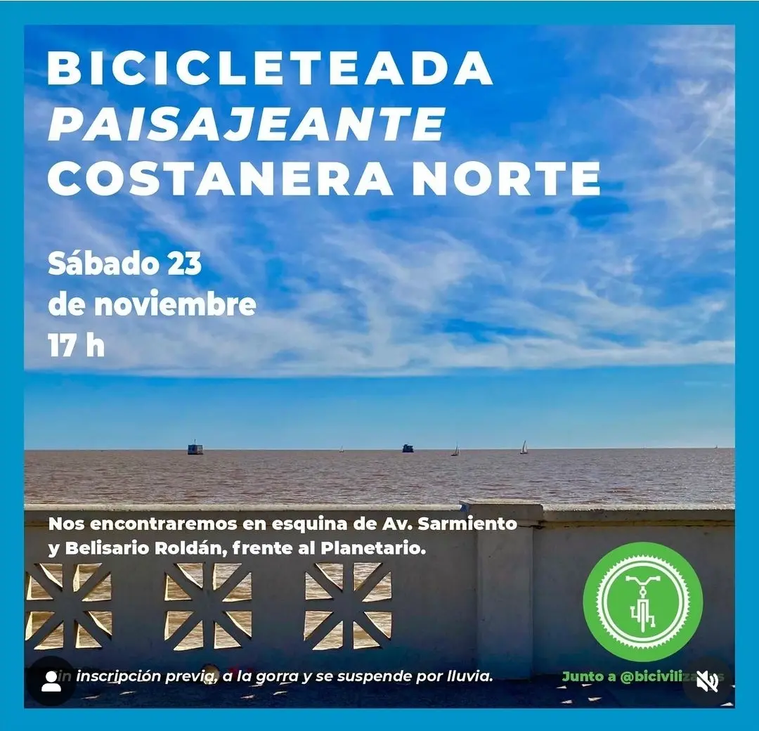 Bicicleteada Paisajeante y Bicivilizados.