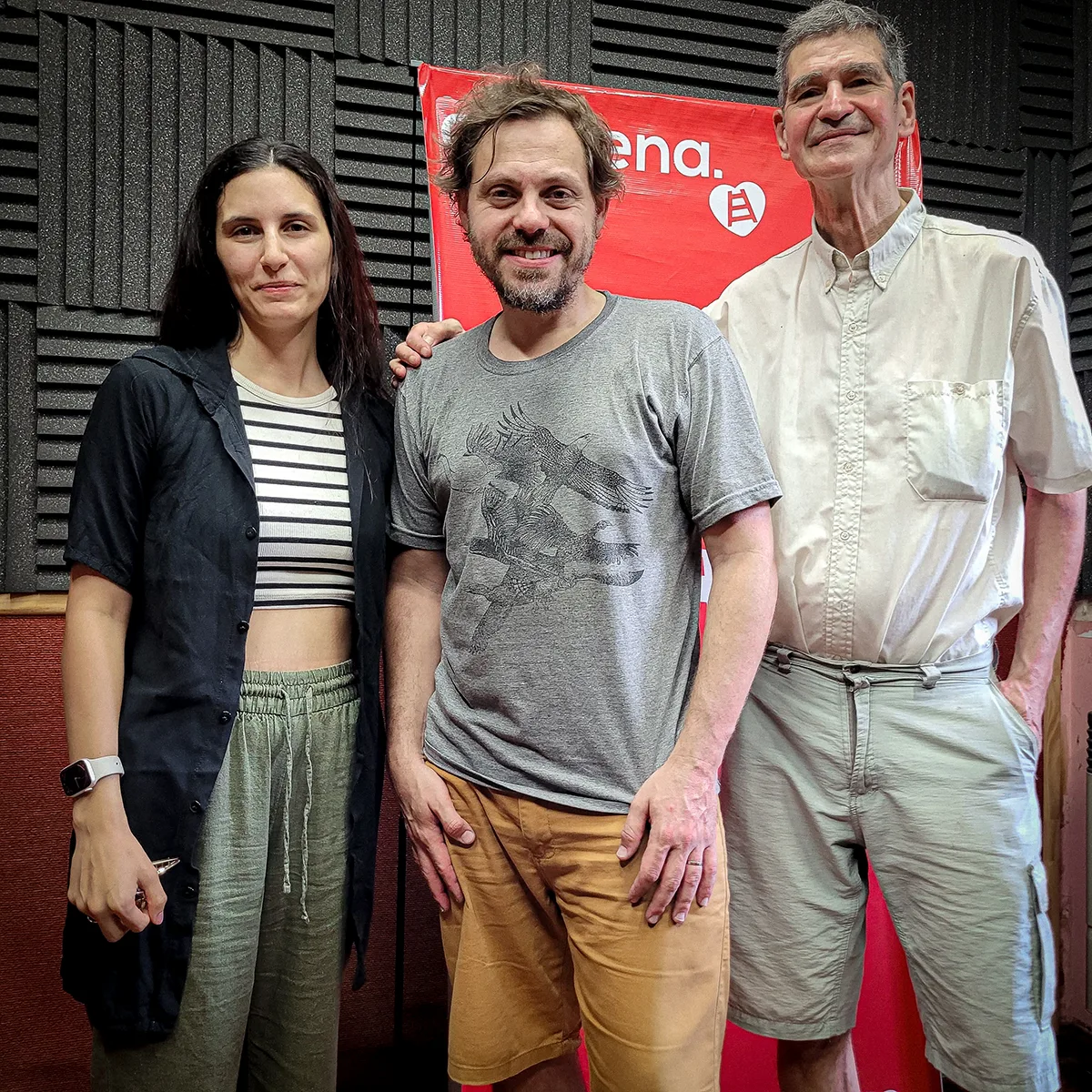 Gracia Bergesi, Leo Spinetto y Adrián Sánchez