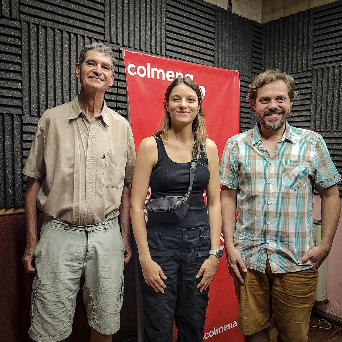 Adrián Sánchez, Ailin Tomio y Leo Spinetto